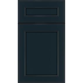 Square Gunmetal Blue Black Glaze Glaze - Stain Square Cabinets