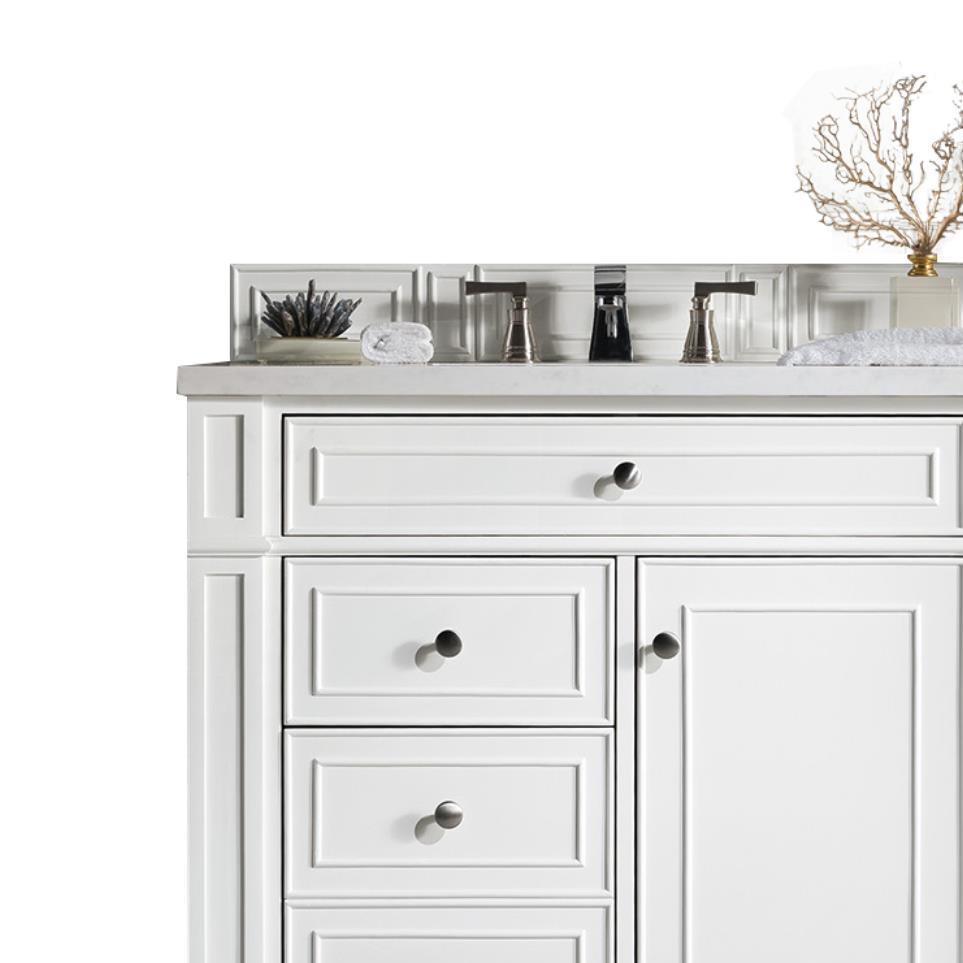 Base with Sink Top Bright White White Vanities