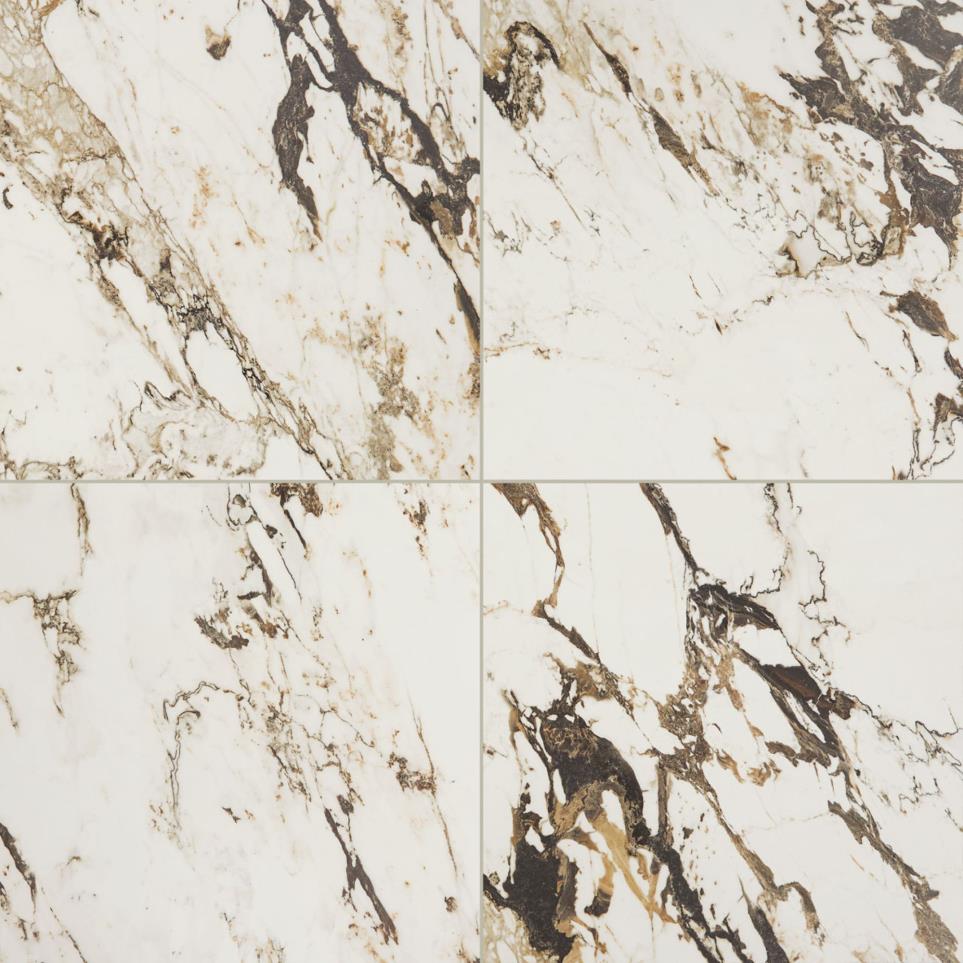 Daltile Calacatta Aries Matte 24"x24" Ceramic Floor Tile Tile Calacatta Aries Matte Beige/Tan Tile