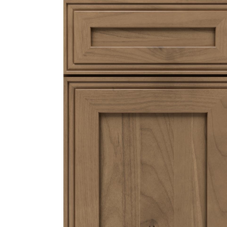 Square Gunny Medium Finish Square Cabinets