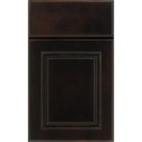 Square Chocolate Dark Finish Square Cabinets