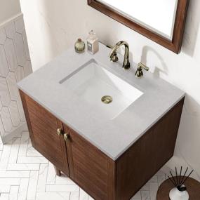Base with Sink Top Mid-Century Walnut  Vanities