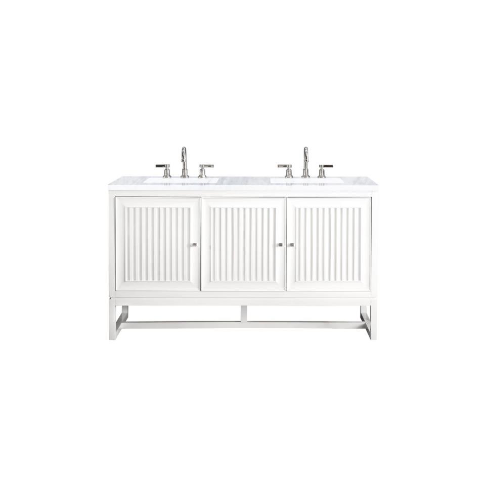 Base with Sink Top Glossy White White Vanities