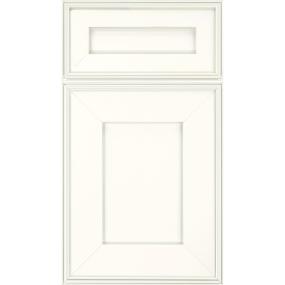 Square Alabaster Paint - White Square Cabinets