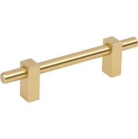 Bar Pull Brushed Gold Brass / Gold Hardware