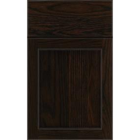 Square Mane Dark Finish Square Cabinets