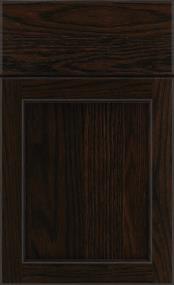 Square Mane Dark Finish Square Cabinets