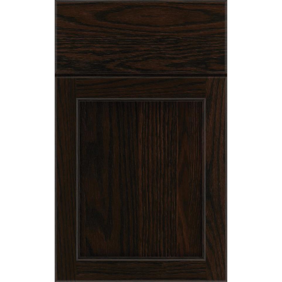 Square Mane Dark Finish Square Cabinets