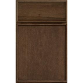 Square French Roast Dark Finish Square Cabinets