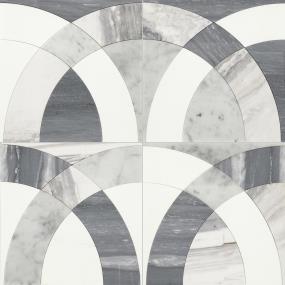 Mosaic Volakas Blend Polished White Tile