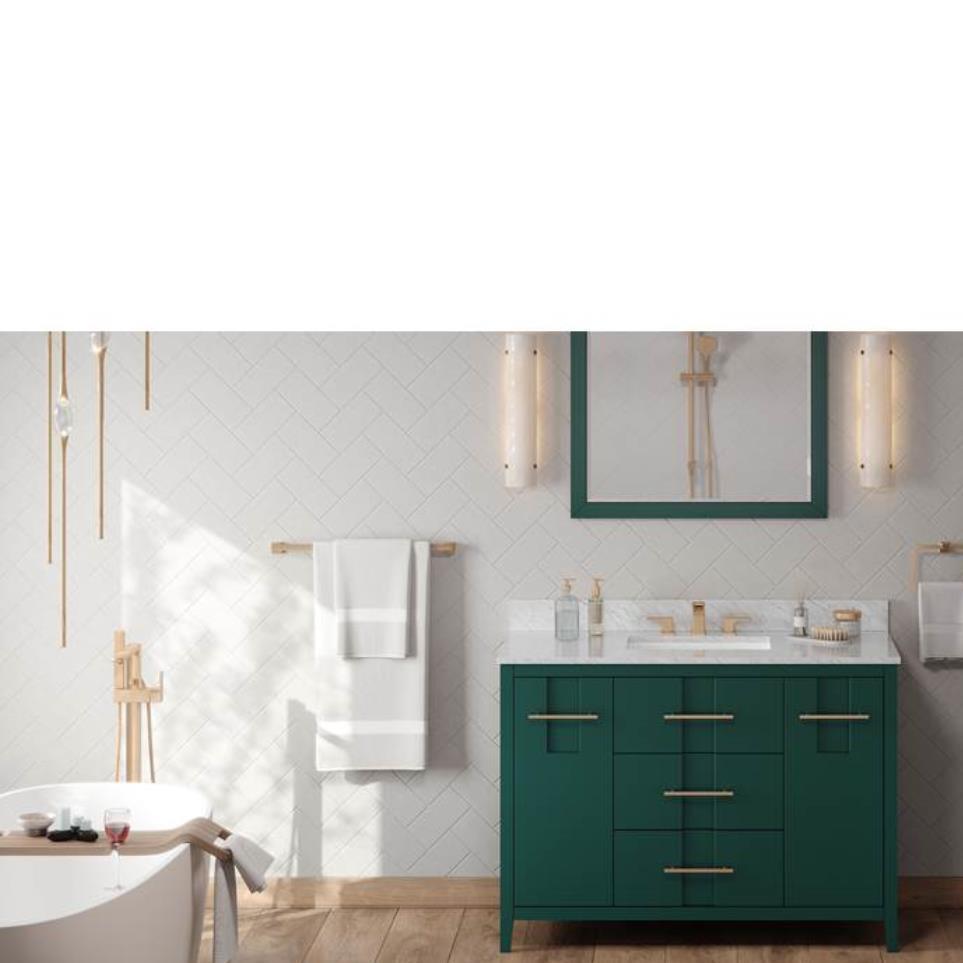 Base with Sink Top Green Green Vanities