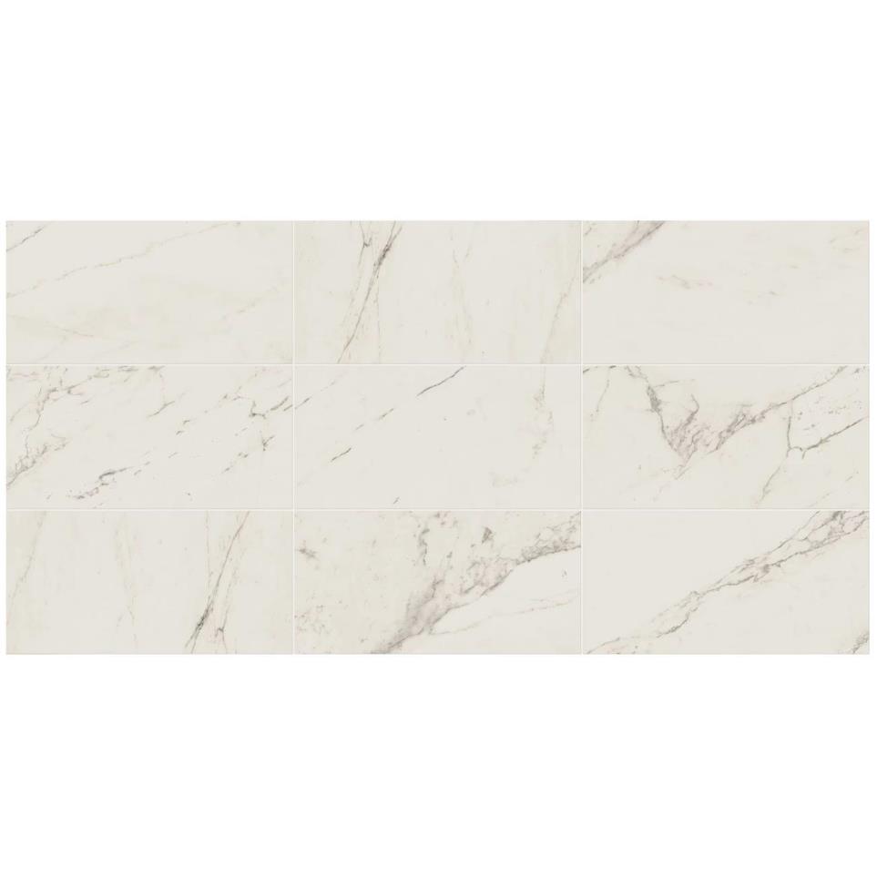 Tile Palazzo White Polished White Tile