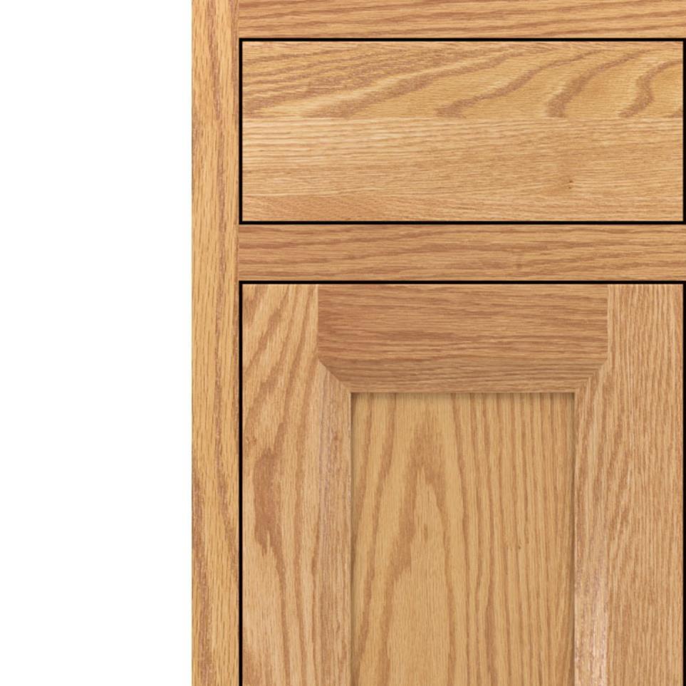 Square Natural Light Finish Square Cabinets