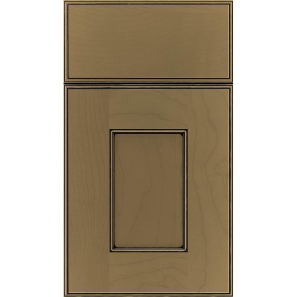 Square Frappe Black Glaze Glaze - Stain Square Cabinets