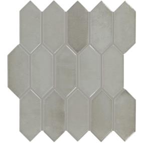 Mosaic Oyster Glossy Gray Tile