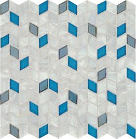 Mosaic Blue Bayou Glass Blue Tile