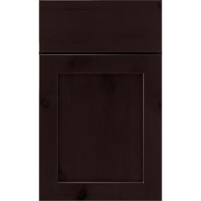 Square Thatch Dark Finish Square Cabinets