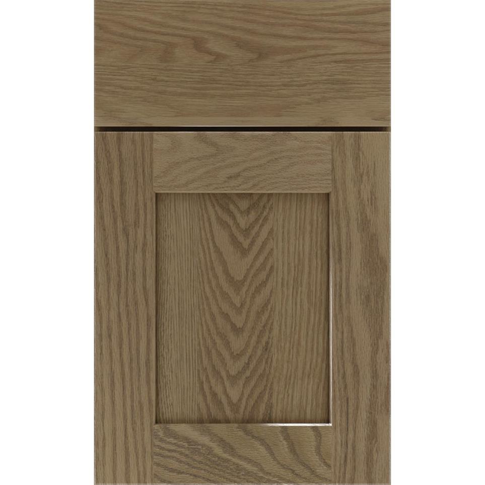 Square Buckskin Medium Finish Square Cabinets