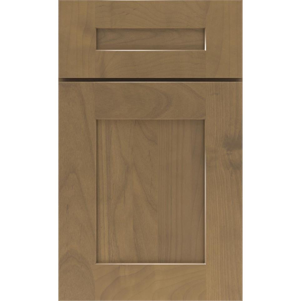 Square Buckskin Medium Finish Square Cabinets