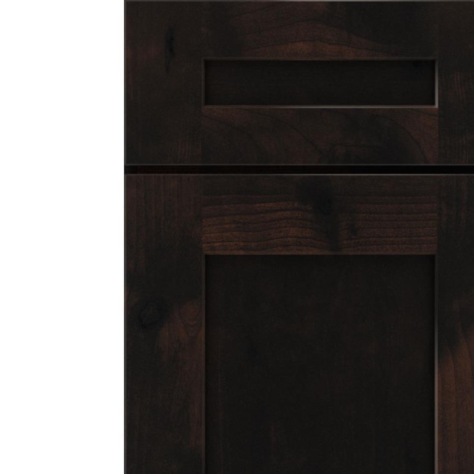 Square Chocolate Dark Finish Square Cabinets