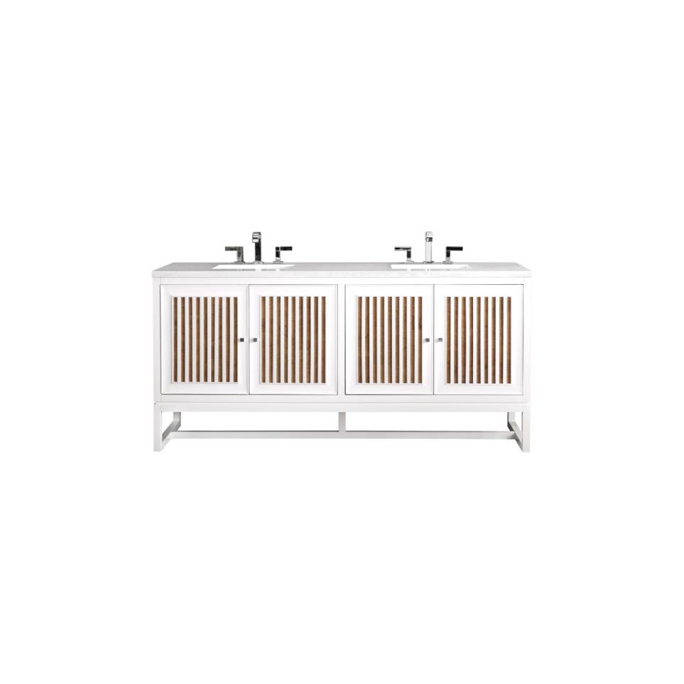 Base with Sink Top Glossy White White Vanities