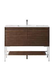 Base with Sink Top Mid Century Walnut Dark Finish Vanities