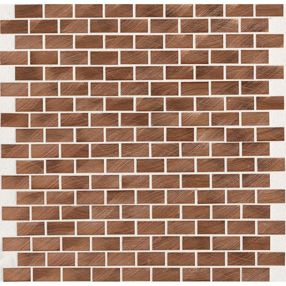 Mosaic Copper Satin Brown Tile
