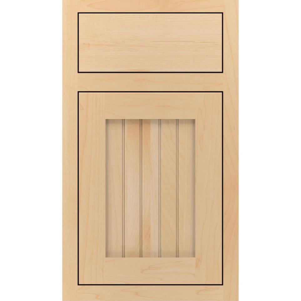 Square Natural Light Finish Square Cabinets
