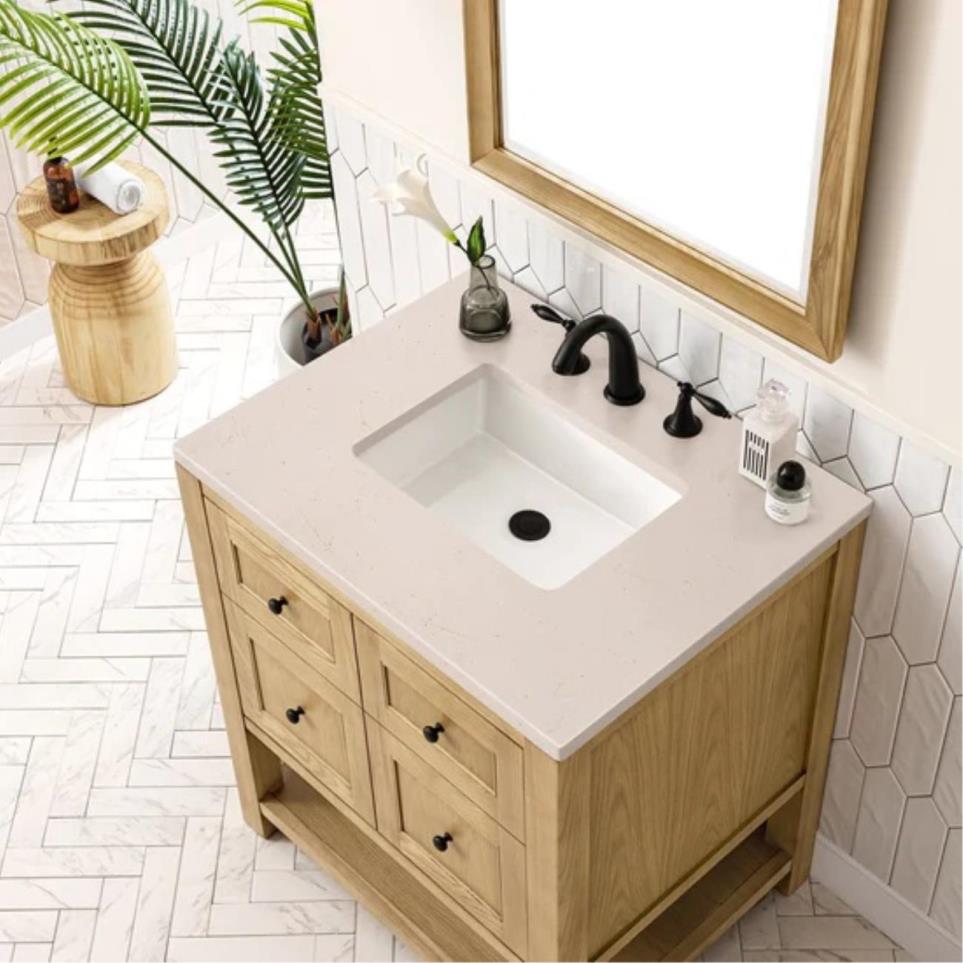 Base with Sink Top Light Oak Light Finish Vanities
