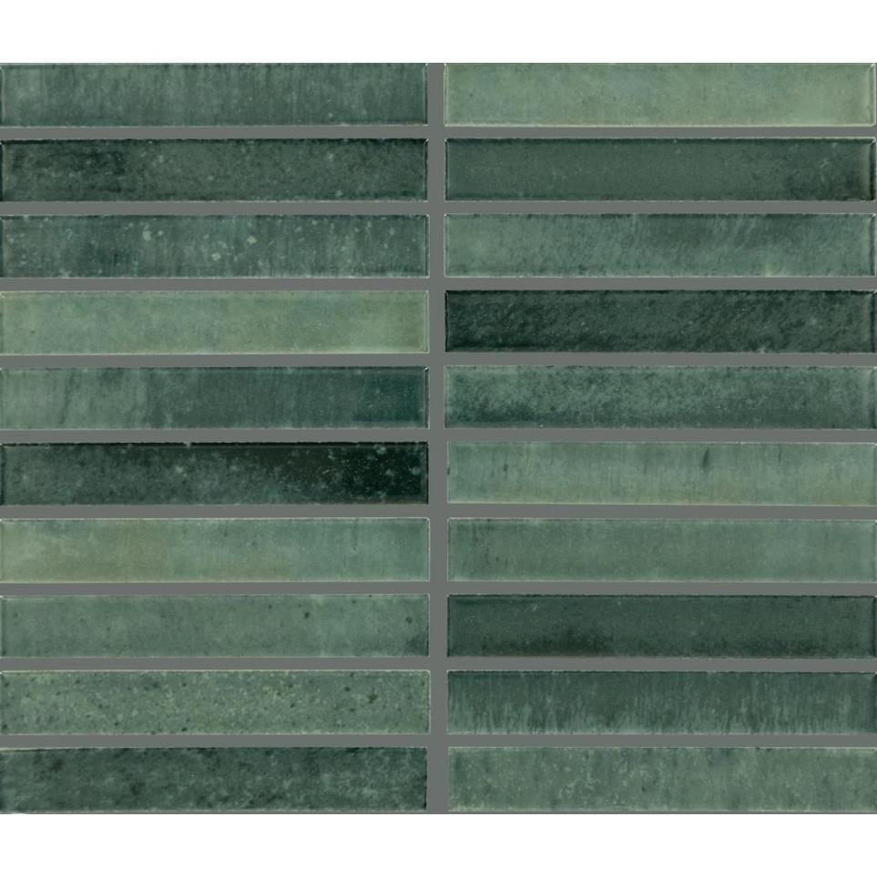 Mosaic Reef Glossy Green Tile