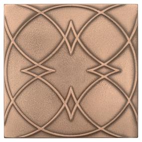 Decoratives and Medallions Bronze Satin Brown Tile