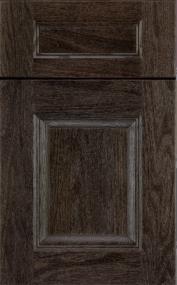Raised Smoke Dark Finish Raised Cabinets