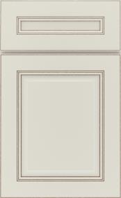 5 Piece Icy Avalanche With Toasted Almond Detail Glaze - Paint Cabinets