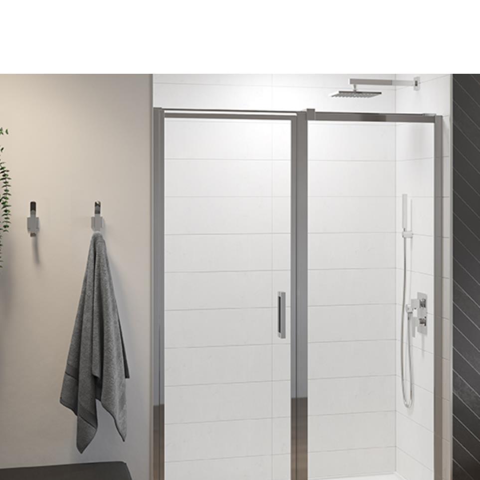 Door Matte Black Black Showers