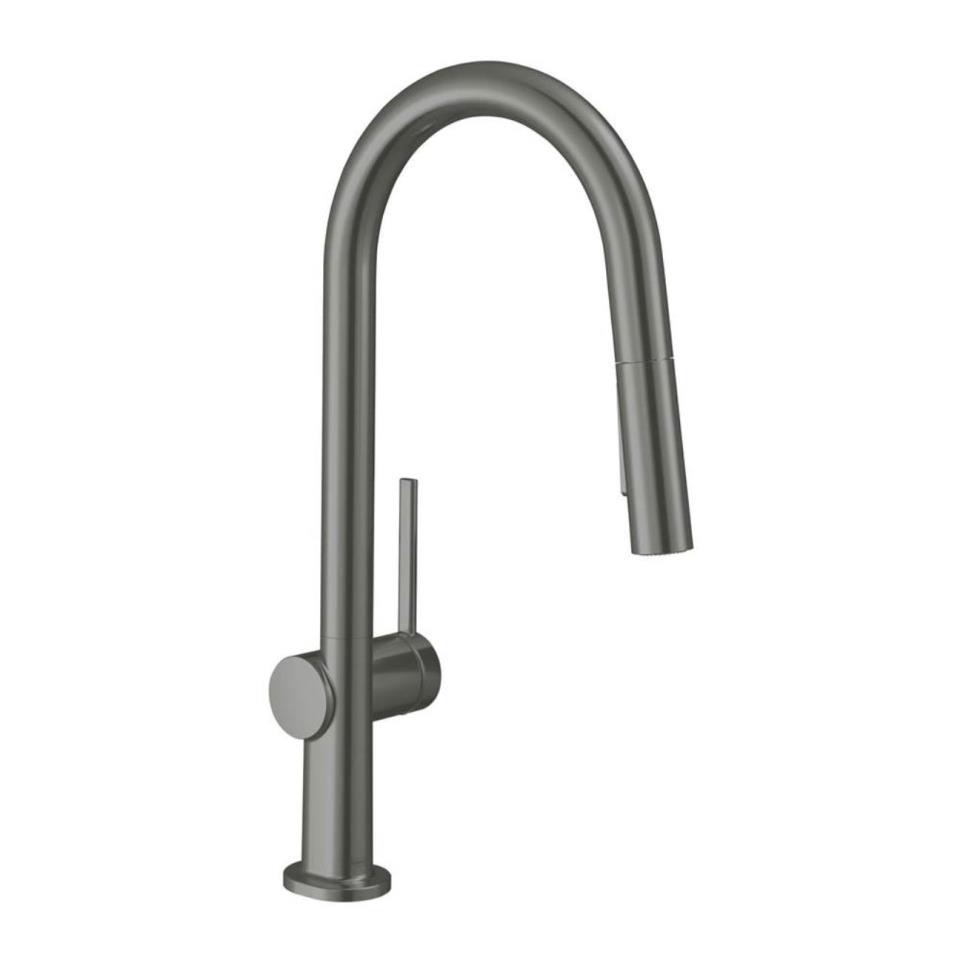Kitchen Brushed Black Chrome Black Faucets