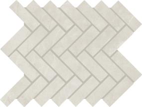 Mosaic Heirloom White Matte Gray Tile