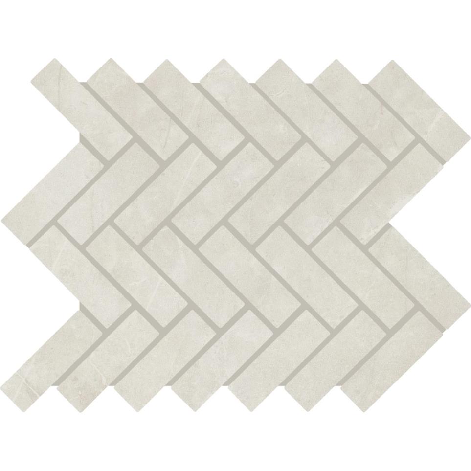 Mosaic Heirloom White Matte Gray Tile