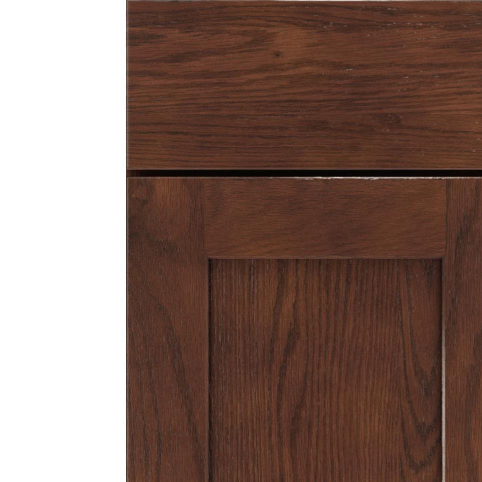 Square Tundra Dark Finish Square Cabinets