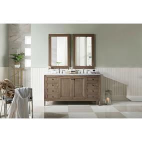 Base with Sink Top White Washed Walnut Light Finish Vanities