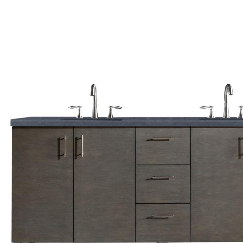 Base with Sink Top Silver Oak Medium Finish Vanities