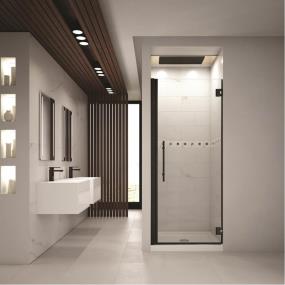 Door Matte Black Black Showers