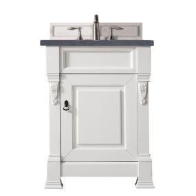 Base with Sink Top Bright White White Vanities