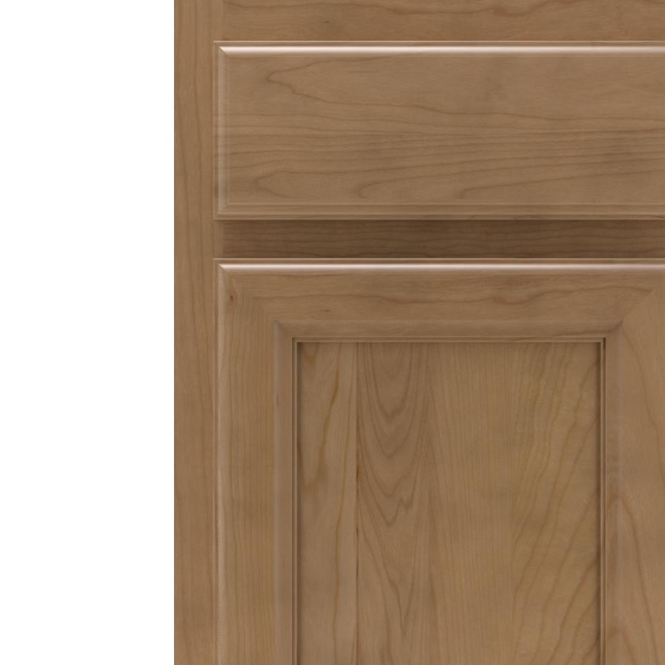 Square Buckskin Medium Finish Square Cabinets