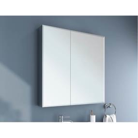 Medicine Cabinet Brushed Nickel Metal Tones Mirrors and Medicine Cabinets