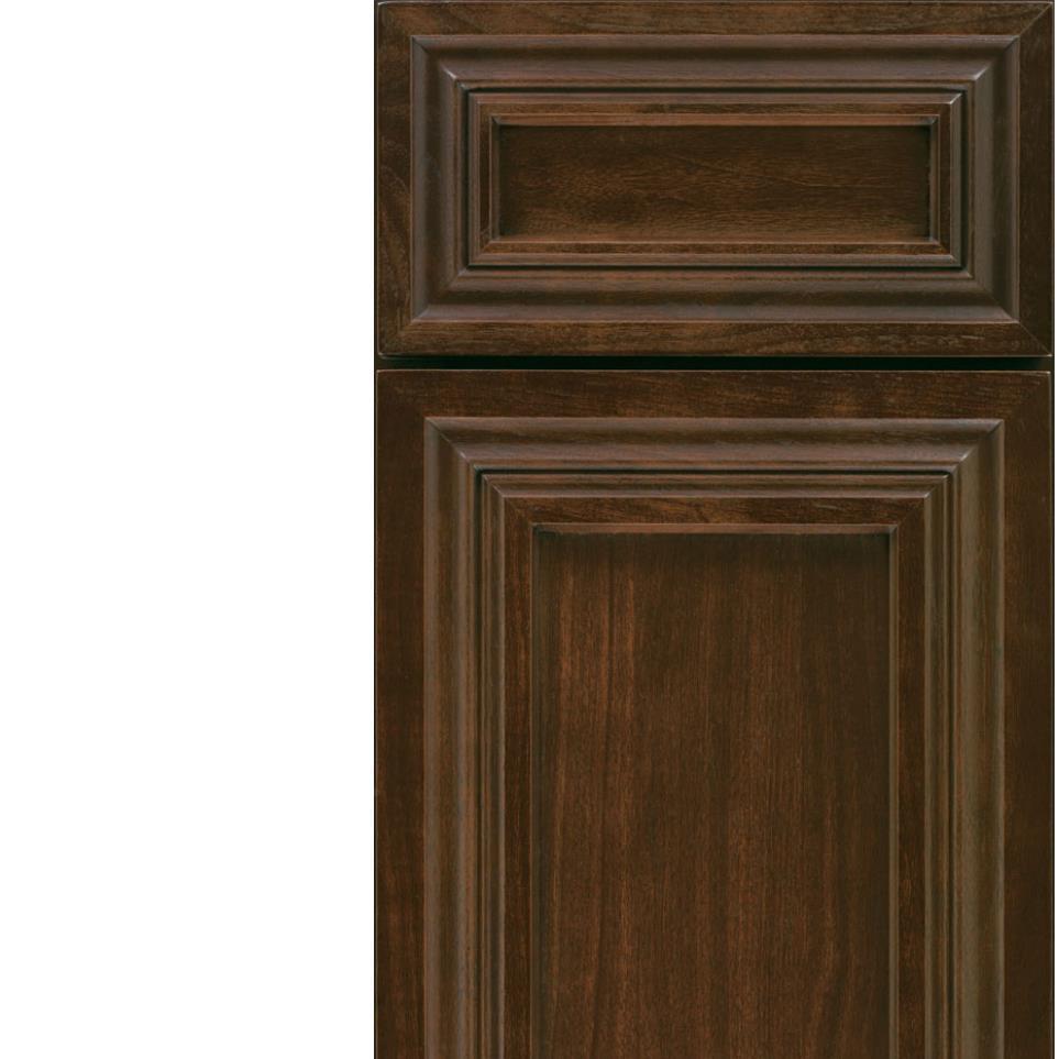 Square Chestnut Dark Finish Square Cabinets