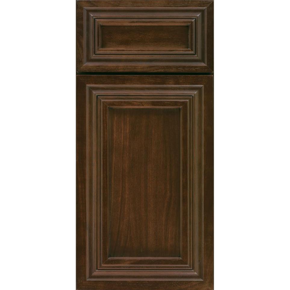 Square Chestnut Dark Finish Square Cabinets