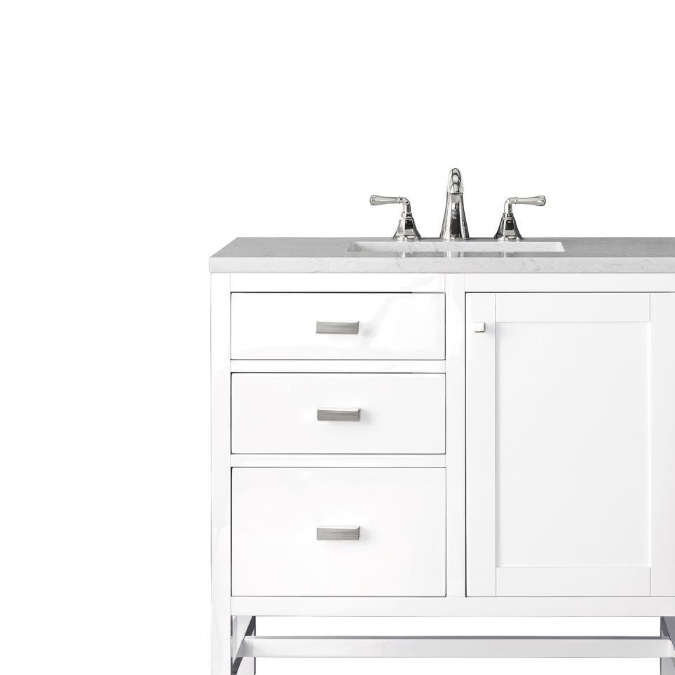 Base with Sink Top Glossy White White Vanities