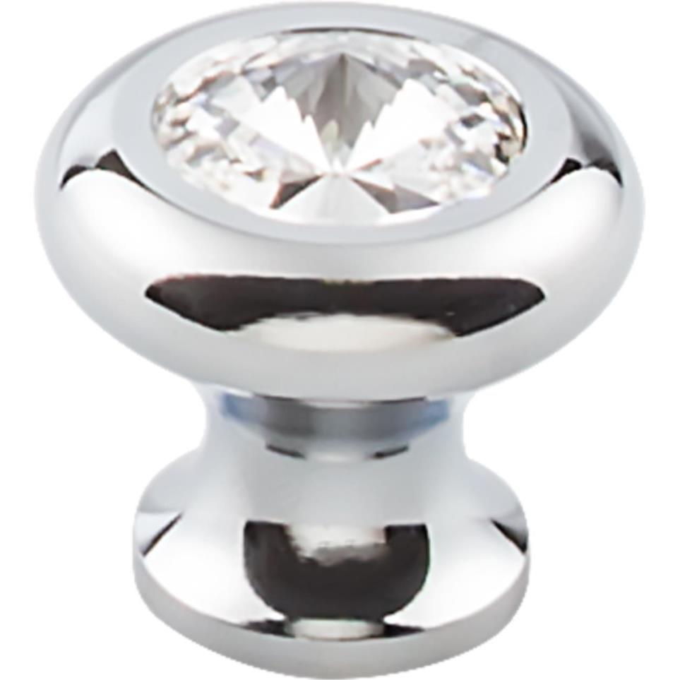 Knob Polished Chrome Base Chrome Knobs