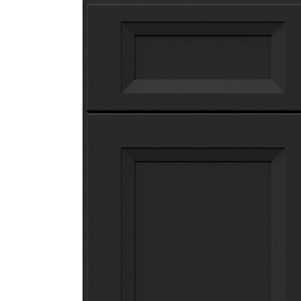 Square Pitch Black Dark Finish Square Cabinets