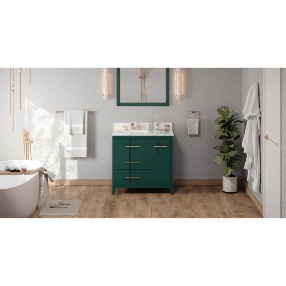 Base with Sink Top Green Green Vanities